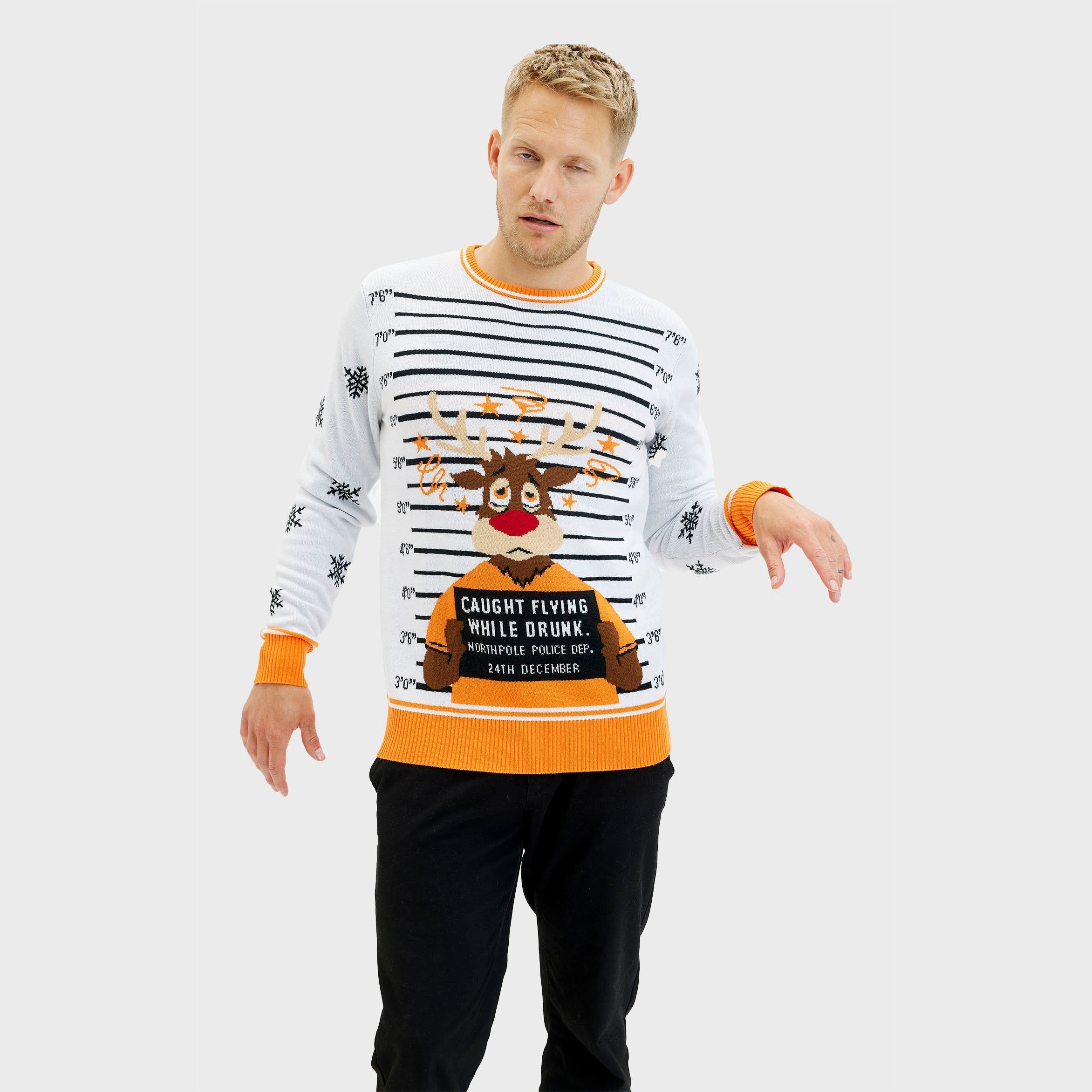 Criminal Rudolph weihnachtspullover - Herren